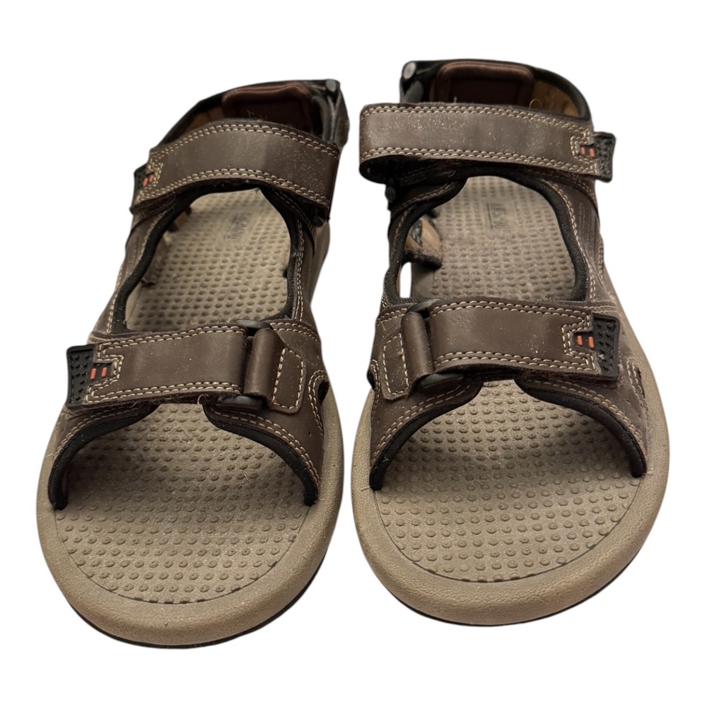 Khombu Noah Sandals Men 10 Brown Fisherman Hiking Gorpcore Outdoor Hook Loop
